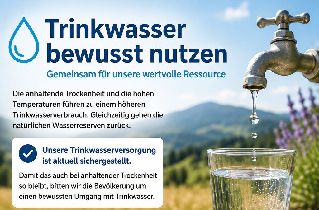 Trinkwasser bewusst nutzen